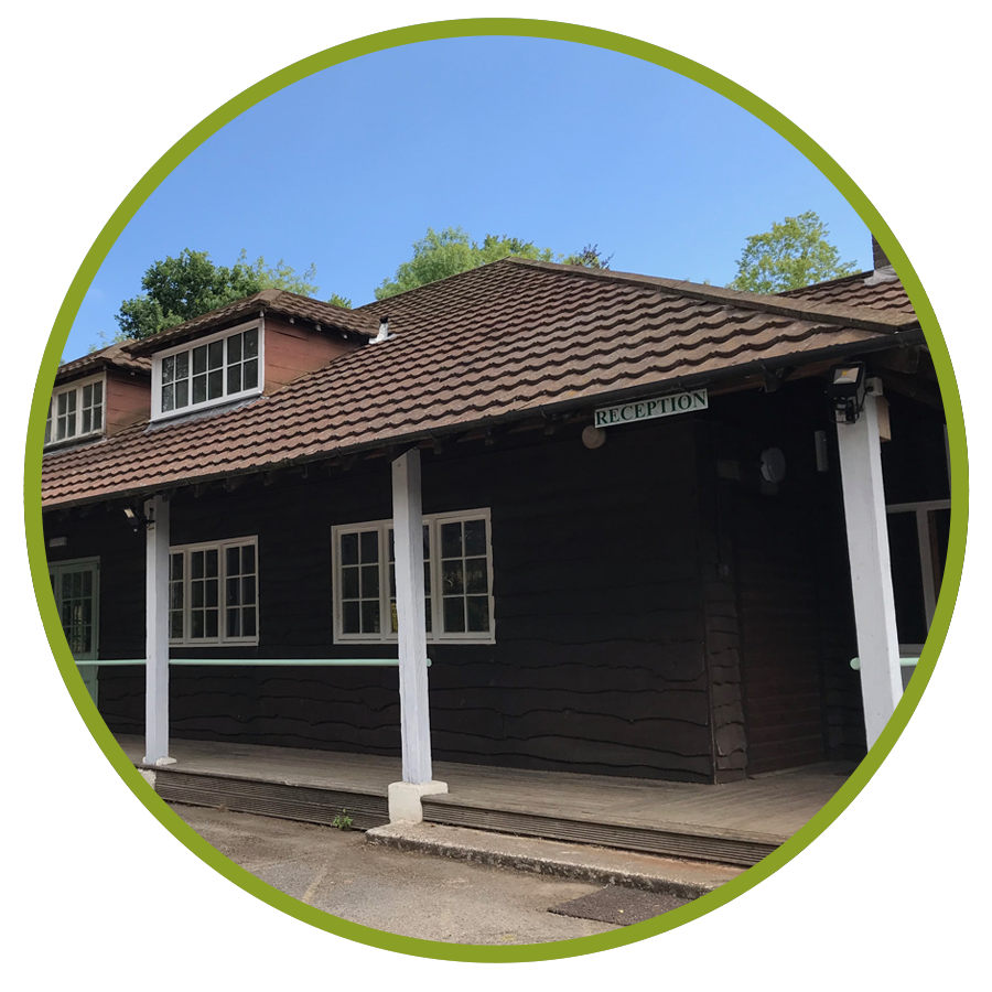 circle cropped image of reception area