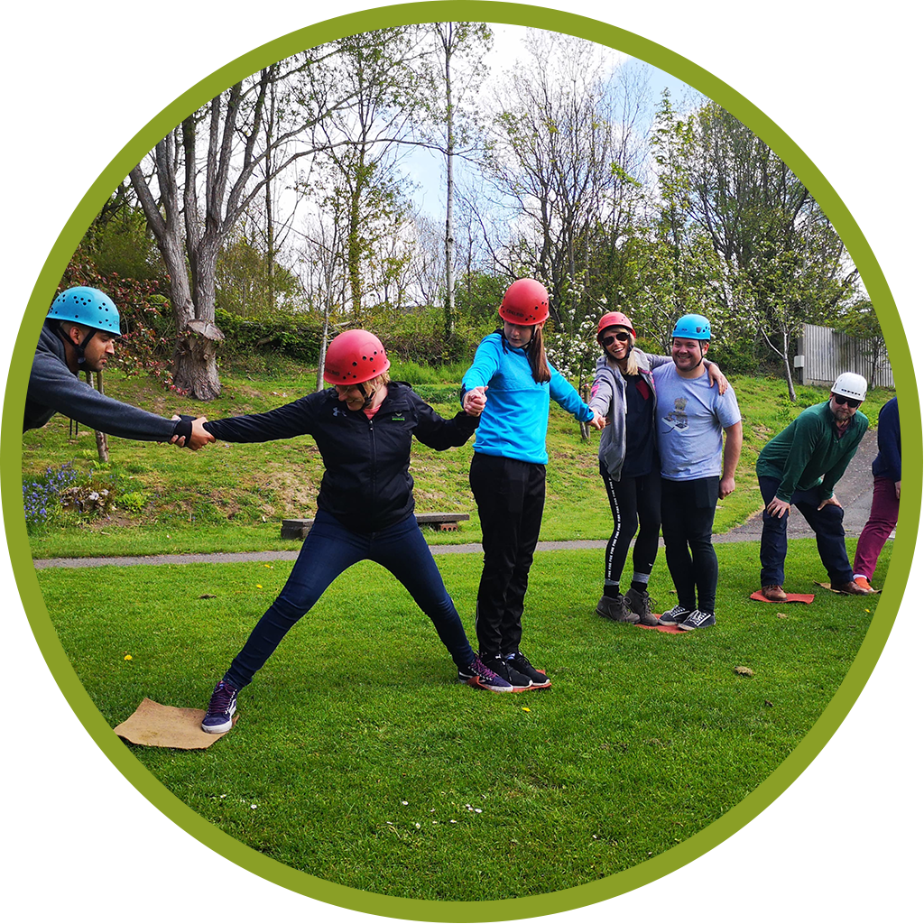 circle cropped image of a group activity