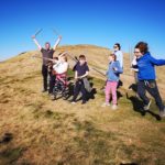 Children on top of the Malvern hills