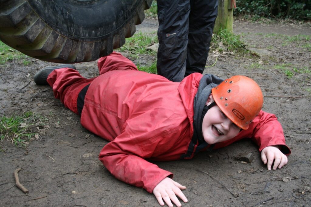 SEND students during Nightline and Tunnels activity