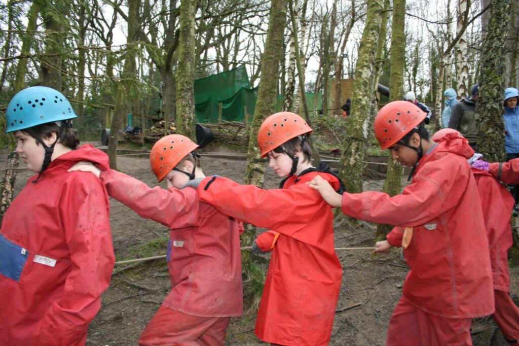 SEND students during Nightline and Tunnels activity